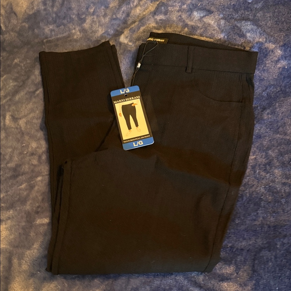 Mario Serrani Charcoal Straight Leg Trousers